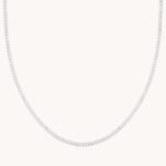 Gleam Tennis Chain Necklace in Silver